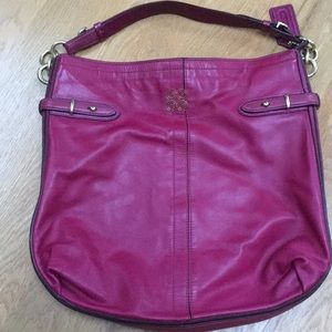 Magenta coach purse